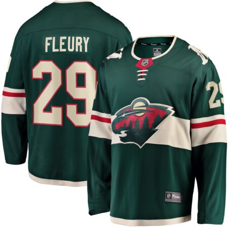 Marc-Andre Fleury Minnesota Wild Home Breakaway Player Jersey – Green, Limited Replica Fan Edition