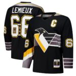 Mario Lemieux Pittsburgh Penguins 1996-97 Power Play Jersey - Black, Limited Replica Fan Edition