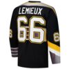 Mario Lemieux Pittsburgh Penguins 1996-97 Power Play Jersey - Black, Limited Replica Fan Edition