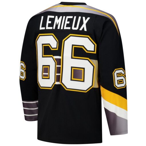 Mario Lemieux Pittsburgh Penguins 1996-97 Power Play Jersey – Black, Limited Replica Fan Edition
