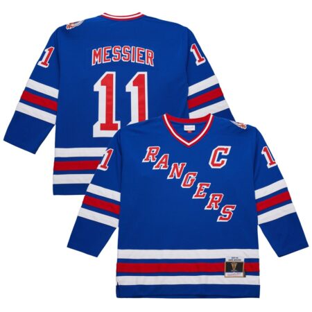 Mark Messier New York Rangers 1993-94 Power Play Jersey – Roya, Limited Replica Fan Edition