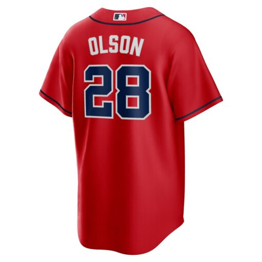 Matt Olson Atlanta Braves Alternate 2 Replica Jersey – Red, Limited Replica Fan Edition
