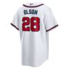 Matt Olson Atlanta Braves Home Replica Player Jersey - White, Limited Replica Fan Edition