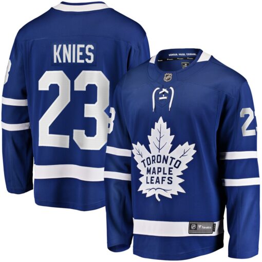 Matthew Knies Toronto Maple Leafs Home Premier Breakaway Player Jersey – Blue, Limited Replica Fan Edition