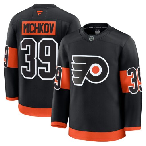 Matvei Michkov Philadelphia Flyers Alternate Premium Jersey – Black, Limited Replica Fan Edition