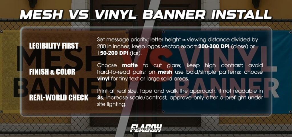 Print Finish, Color & Contrast for Legibility