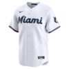 Miami Marlins Home Limited Custom Jersey - White, Limited Replica Fan Edition