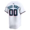 Miami Marlins Home Limited Custom Jersey - White, Limited Replica Fan Edition