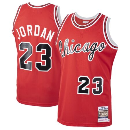Michael Jordan Chicago Bulls Mitchell Ness 1984/85 Hardwood Classics Rookie Authentic Jersey – Red, Limited Replica Fan Edition