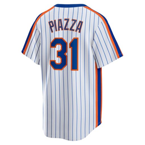 Mike Piazza New York Mets Home Cooperstown Collection Player Jersey – White, Limited Replica Fan Edition