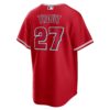 Mike Trout Los Angeles Angels Alternate Replica Player Name Jersey - Red, Limited Replica Fan Edition