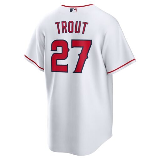 Mike Trout Los Angeles Angels Home Replica Player Name Jersey – White, Limited Replica Fan Edition