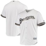 Milwaukee Brewers Majestic Team Official Jersey - White, Limited Replica Fan Edition