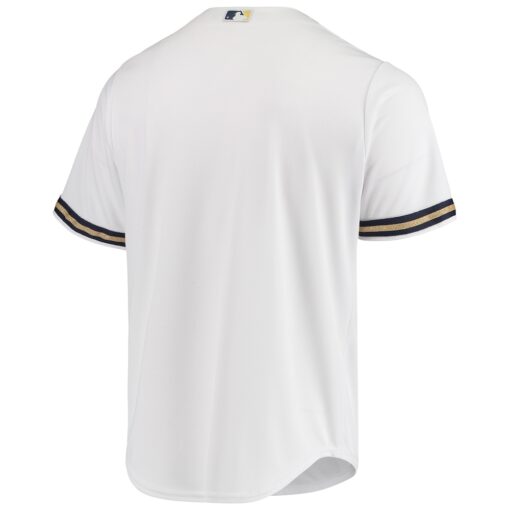 Milwaukee Brewers Majestic Team Official Jersey – White, Limited Replica Fan Edition