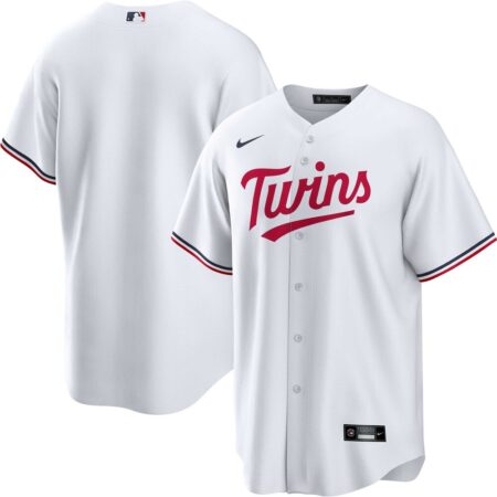 Minnesota Twins Home Replica Team Jersey – White, Limited Replica Fan Edition