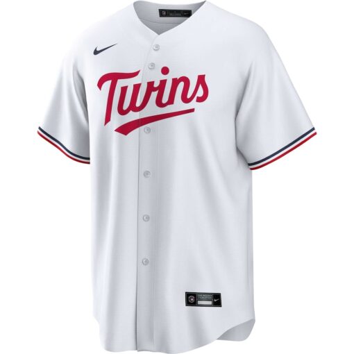 Minnesota Twins Home Replica Team Jersey – White, Limited Replica Fan Edition