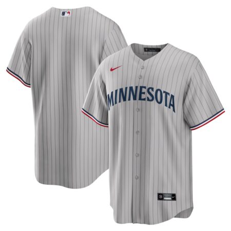 Minnesota Twins Road Replica Team Jersey – Gray, Limited Replica Fan Edition