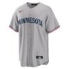 Minnesota Twins Road Replica Team Jersey - Gray, Limited Replica Fan Edition