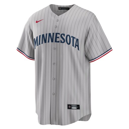 Minnesota Twins Road Replica Team Jersey – Gray, Limited Replica Fan Edition