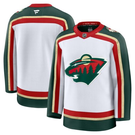 Minnesota Wild 25th Anniversary Premium Jersey – White, Limited Replica Fan Edition