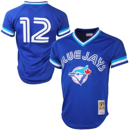 Mitchell & Ness Roberto Alomar Toronto Blue Jays Cooperstown Collection Mesh Batting Practice Jersey – Royal Bl, Limited Replica Fan Edition