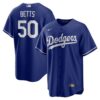 Mookie Betts Los Angeles Dodgers Alternate 2 Replica Jersey - Royal, Limited Replica Fan Edition