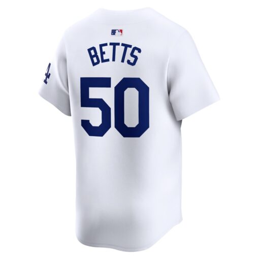 Mookie Betts Los Angeles Dodgers Home Limited Player Jersey – White, Limited Replica Fan Edition
