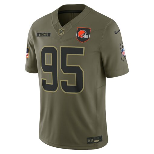 Myles Garrett Cleveland Browns Limited Jersey – Olive, Limited Replica Fan Edition