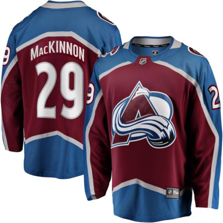 Nathan MacKinnon Colorado Avalanche Home Breakaway Jersey – Burgundy, Limited Replica Fan Edition