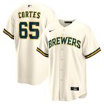 Nestor Cortes Milwaukee Brewers Home Replica Jersey - Cream, Limited Replica Fan Edition