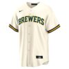 Nestor Cortes Milwaukee Brewers Home Replica Jersey - Cream, Limited Replica Fan Edition