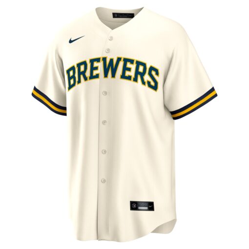 Nestor Cortes Milwaukee Brewers Home Replica Jersey – Cream, Limited Replica Fan Edition