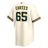 Nestor Cortes Milwaukee Brewers Home Replica Jersey - Cream, Limited Replica Fan Edition