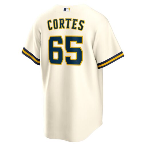 Nestor Cortes Milwaukee Brewers Home Replica Jersey – Cream, Limited Replica Fan Edition