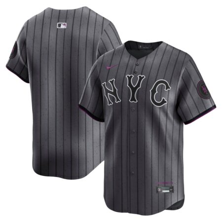 New York Mets City Connect Limited Jersey – Gray, Limited Replica Fan Edition