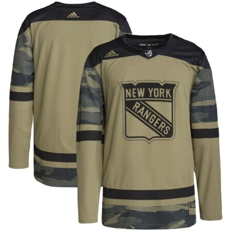 New York Rangers Military Appreciation Team Practice Jersey – Camo, Limited Replica Fan Edition