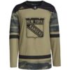 New York Rangers Military Appreciation Team Practice Jersey - Camo, Limited Replica Fan Edition