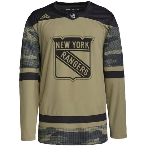 New York Rangers Military Appreciation Team Practice Jersey – Camo, Limited Replica Fan Edition