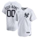New York Yankees Home Limited Custom Jersey - White, Limited Replica Fan Edition