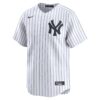 New York Yankees Home Limited Custom Jersey - White, Limited Replica Fan Edition