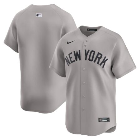 New York Yankees Road Limited Jersey – Gray, Limited Replica Fan Edition