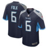 Nick Folk Tennessee Titans Jersey - Navy, Limited Replica Fan Edition