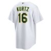 Nick Kurtz Athletics Home Replica Player Jersey - White, Limited Replica Fan Edition