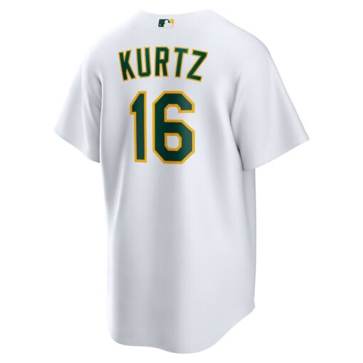 Nick Kurtz Athletics Home Replica Player Jersey – White, Limited Replica Fan Edition