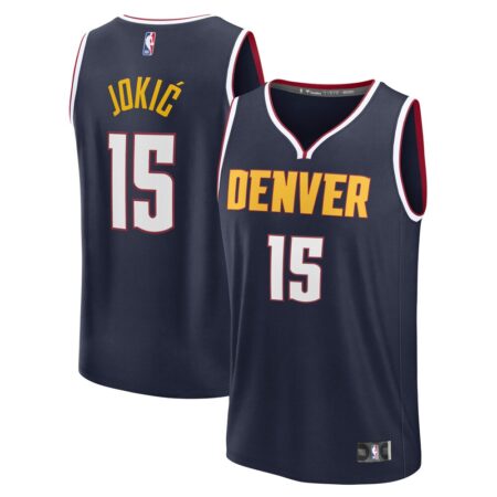 Nikola Jokic Denver Nuggets Player Jersey – Icon Edition – Navy, Limited Replica Fan Edition