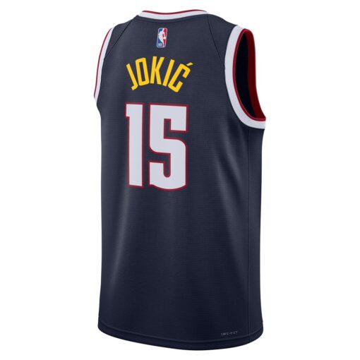 Nikola Jokic Denver Nuggets Unisex Swingman Jersey Icon Edition Navy, Limited Replica Fan Edition