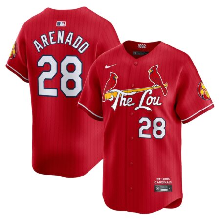 Nolan Arenado St. Louis Cardinals 2024 City Connect Limited Player Jersey – Red, Limited Replica Fan Edition