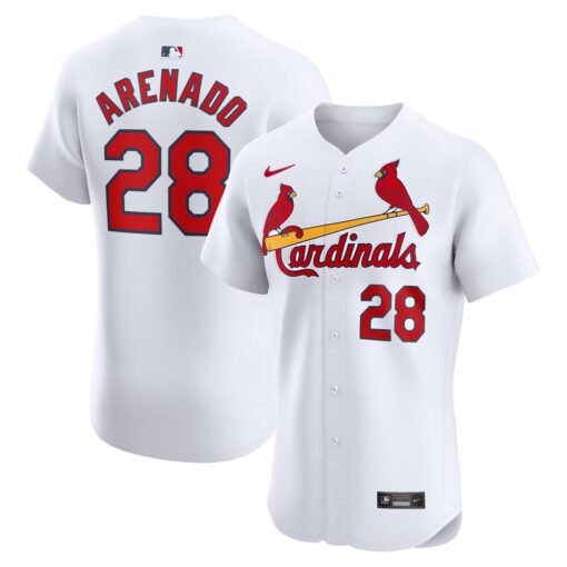 Nolan Arenado St. Louis Cardinals Home Elite Player Jersey – White, Limited Replica Fan Edition