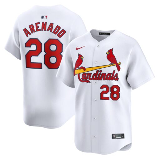 Nolan Arenado St. Louis Cardinals Home Limited Player Jersey – White, Limited Replica Fan Edition