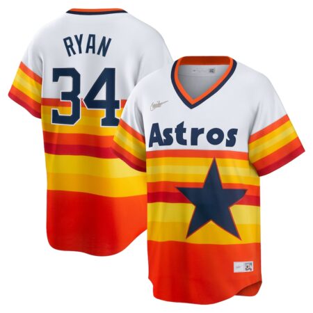Nolan Ryan Houston Astros Home Cooperstown Collection Player Jersey – White, Limited Replica Fan Edition